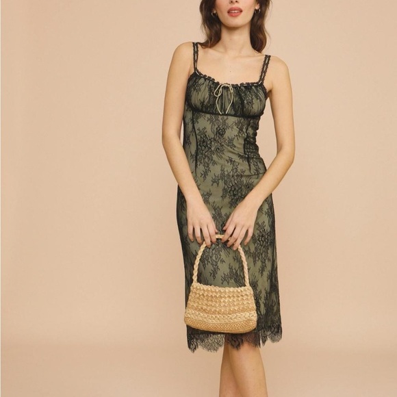 Rouje Ivona Dress in Noir Lace - Picture 2 of 10